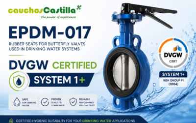 Cauchos Castilla obtiene la certificación DVGW para su EPDM-017 conforme al exigente Sistema 1+